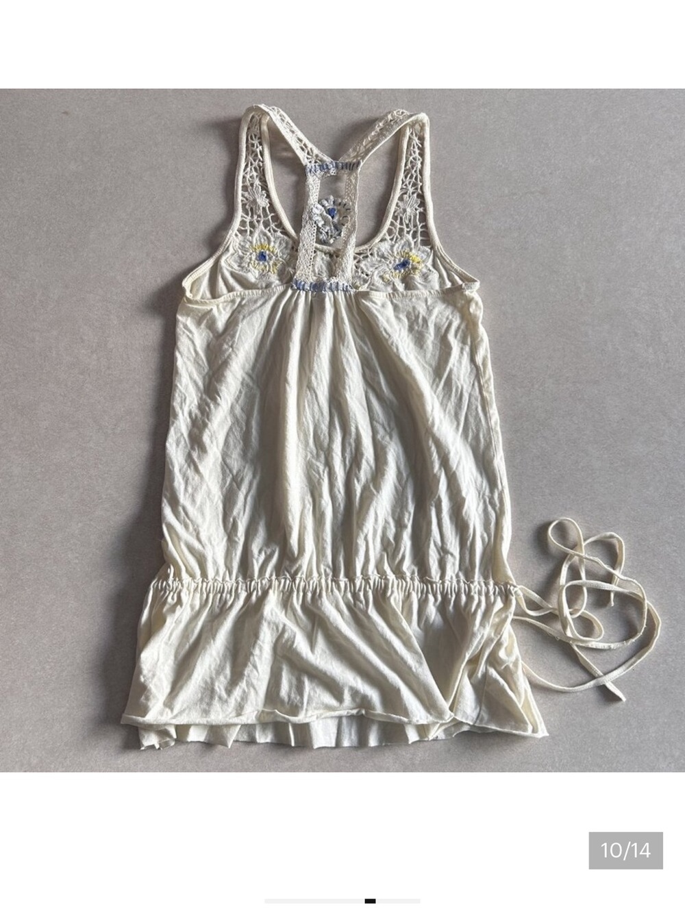 ASO ALEX RUSSO Free People Embroidered Cutaway Tank Wizards of Waverly Place - Picture 11 of 13